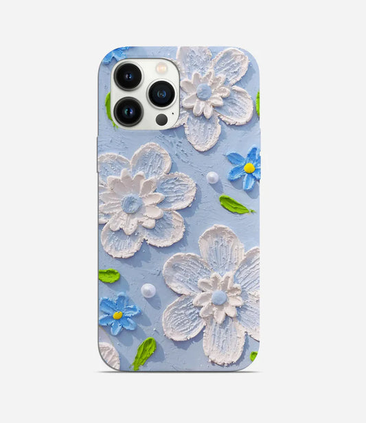 Frozen Petals Phone Case | Acrylic Floral Hard Cover