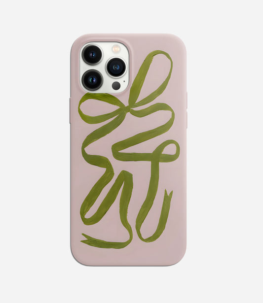 Ribbon Flow - Pink Phone Case | Hard Cover